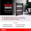 (x2 UNIDADES) Toallero Calefactor Eléctrico Negro Peisa Domino D 80