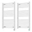 (x2 UNIDADES) Toallero Calefactor Eléctrico Blanco Peisa Domino D 80