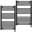 (x2 UNIDADES) Toallero Calefactor Eléctrico Negro Peisa Domino D 80