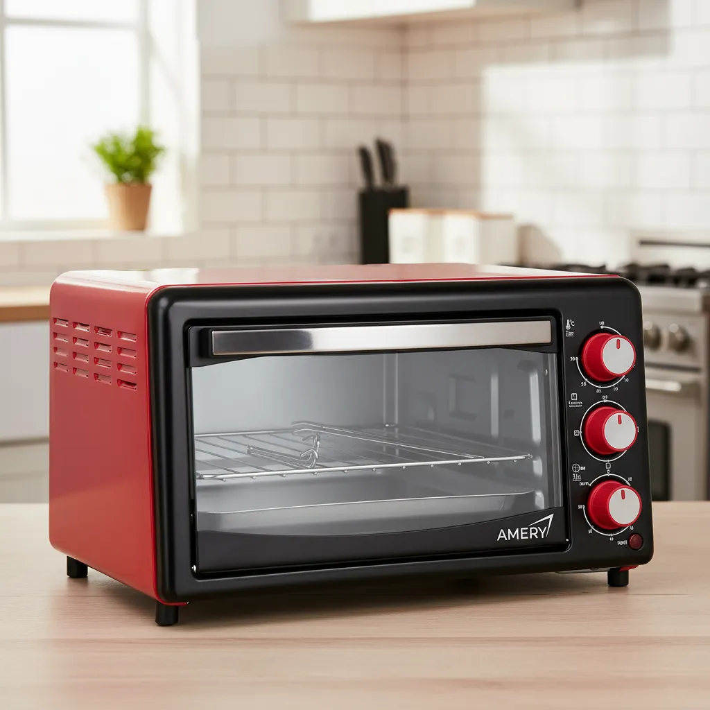 Horno eléctrico 17L para 4 rebanadas y pizza de 28cm AMERY AM-OG0017