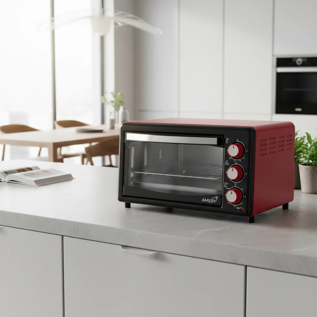 Horno eléctrico 17L para 4 rebanadas y pizza de 28cm AMERY AM-OG0017