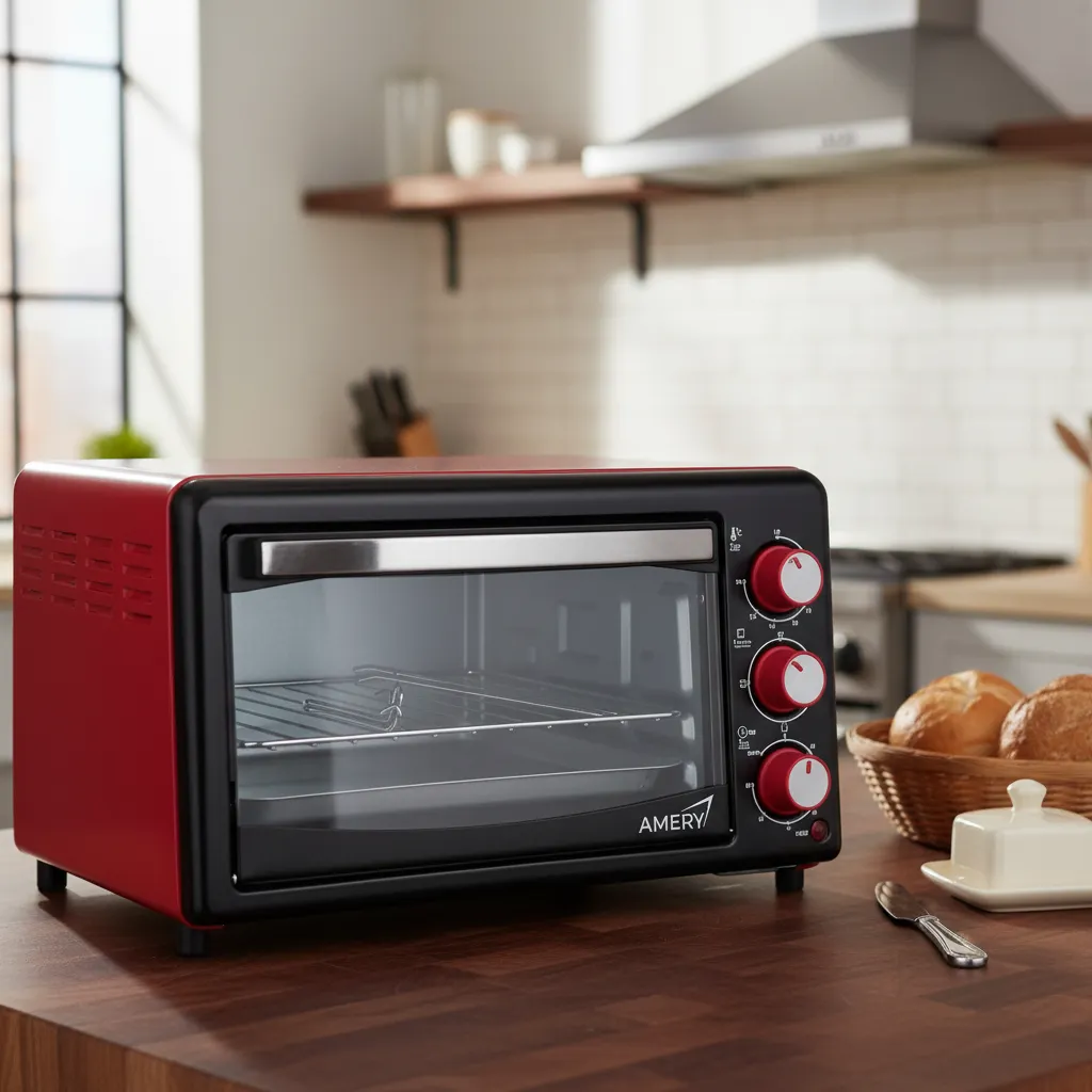 Horno eléctrico 17L para 4 rebanadas y pizza de 28cm AMERY AM-OG0017