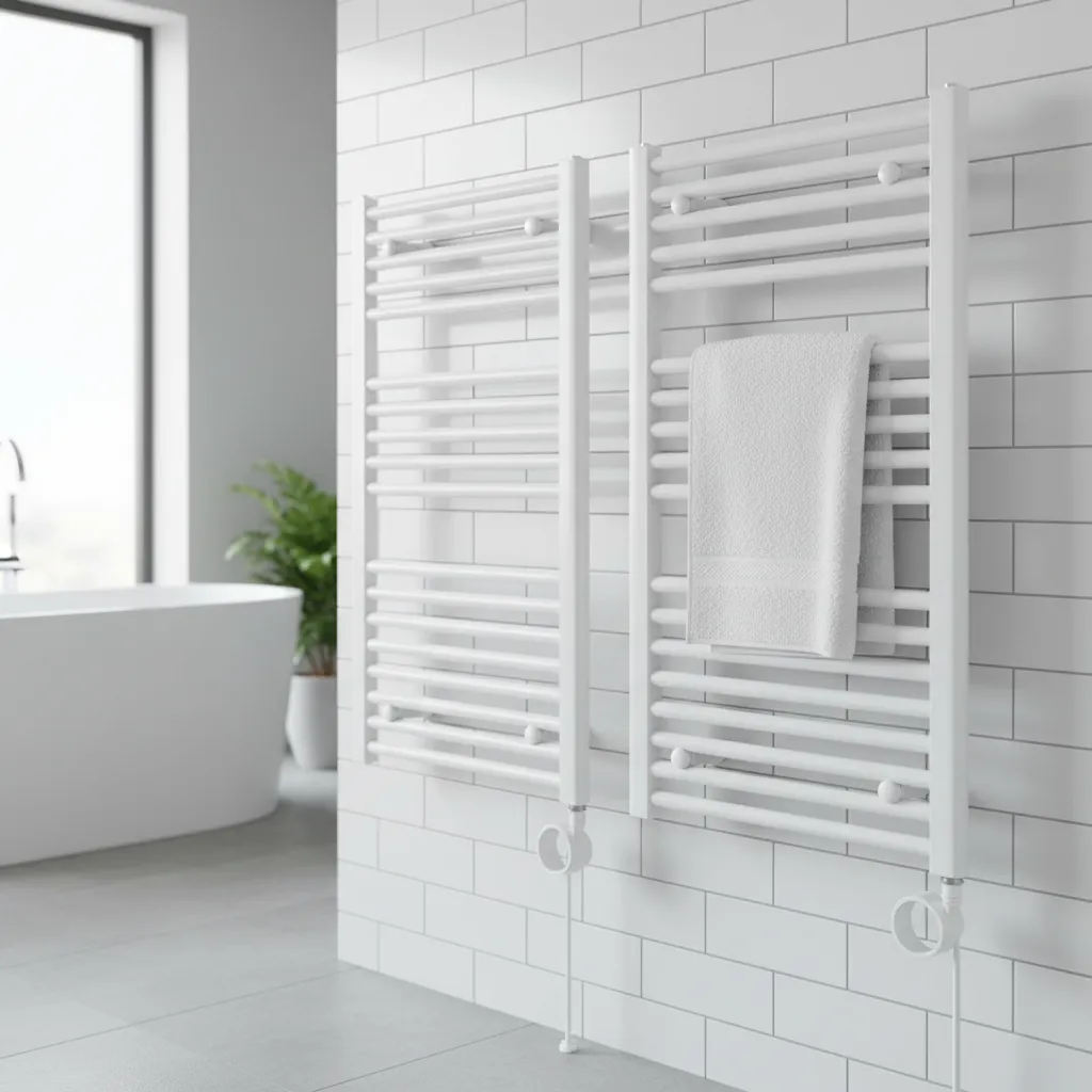 (x2 UNIDADES) Toallero Calefactor Eléctrico Blanco Peisa Domino S 80