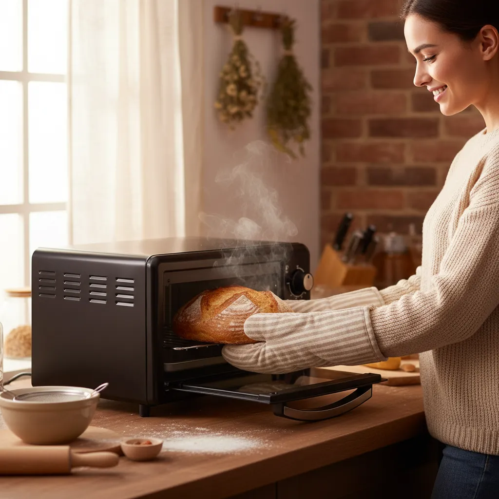 Horno eléctrico 17L para 4 rebanadas y pizza de 28cm AMERY AM-OG0017