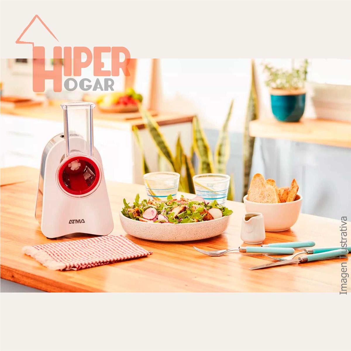 Rallador Eléctrico Melchioni Family De 200W | 5 Cuchillas Intercambiables Y Boquilla Transparente | Incluye Botón De Presión