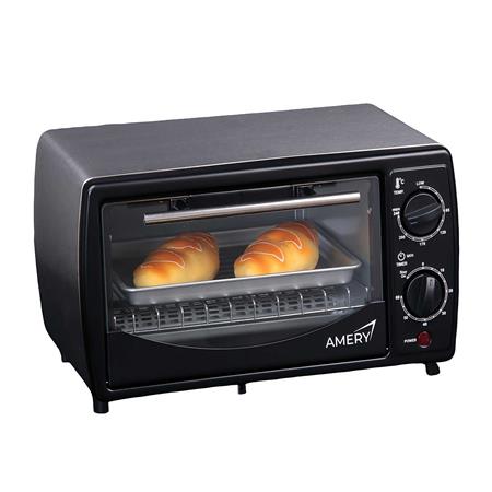 Horno 9L sobre mesada para 4 rebanadas y pizza de 20cm - Inox. - AMERY AM-OG009