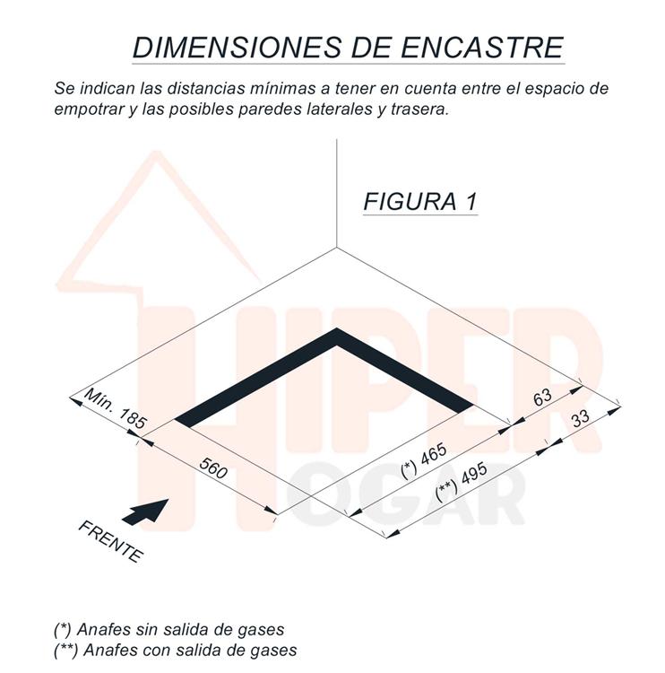 Anafe Multigas 4H Domec AVXV - HiperHogar