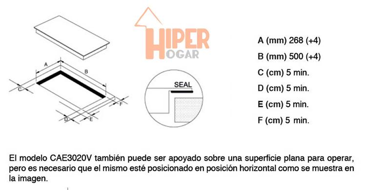 Anafe Vitrocerámico Atma CAE3020V - HiperHogar