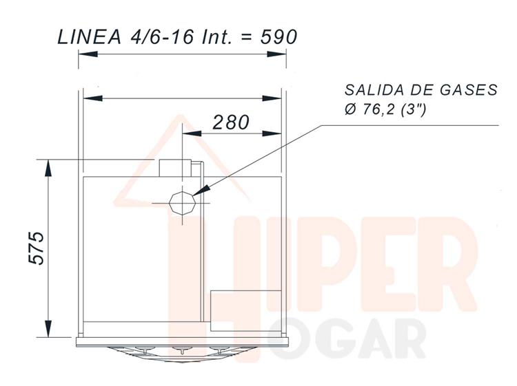 Horno A Gas Domec HX16 Reflex - HiperHogar