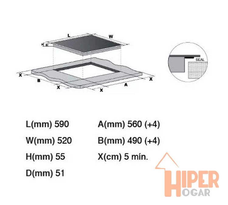 Anafe Vitrocerámico Atma CAE3040V - HiperHogar