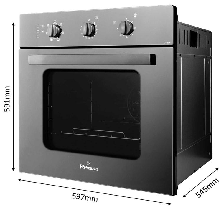 Combo Horno Eléctrico Empotrar Florencia + Anafe 4H Domec - HiperHogar